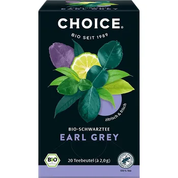Čaj Čaj černý Earl grey 20 sáčků 40 g BIO CHOICE
