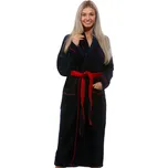 Modrý i červený župan na kojení s límcem z krásného huňatého materiálu do porodnice 1Z1343 modrá xl