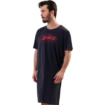 Pánské pyžamo Pánská noční košile CAR 1P1355 šedá s