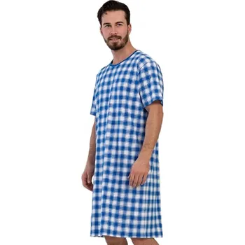 Pánské pyžamo Pánská noční košile 1P1358 modrá l