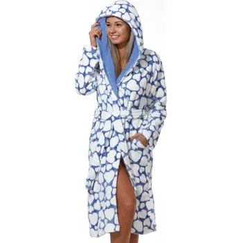 Dámský župan Župan huňatý pro ženy či dívky 1Z1013 modrá l