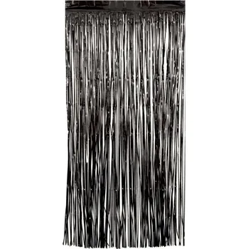 Party dekorace Párty závěs černý 1 m x 2 m 16859