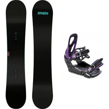 Snowboarding Raven Pure mint dámský snowboard + Raven S230 Black/violet vázání 139 cm + S/M (EU 37-42) + DÁREK + Doprava ZDARMA