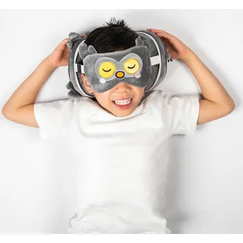 Cestovní polštářek Relaxeazzz cestovní polštářek & maska na oči Sova