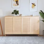 vidaXL Marketos Nábytková dvířka lamelový design 4 ks 99,3 x 49,4 cm borovice