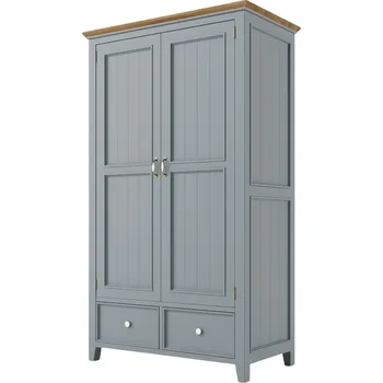 Komoda Provensálská skříň PROVENCE W6P kombinovaná šedomodrá Barevné provedení: Šedomodrá, Provedení: šuplíky bez pojezdů