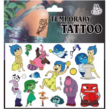 Odstranitelné tetování Dětské dočasné tetování - INSIDE OUT 2 - V HLAVĚ 2 - (C) (Značka: TAKARA TOMY)