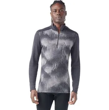 Pánské termo spodní prádlo Pánské tričko dlouhý rukáv SMARTWOOL M CLASSIC THERMAL MERINO BL 1/4 ZIP B Man velikost XL