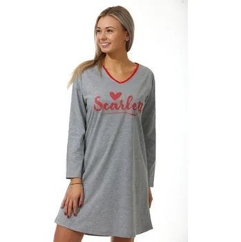 Dámská noční košile Noční košilka pro ženy či dívky 1C2829 červená xl