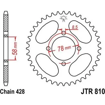 Řetězová sada pro motocykl Jt sprockets JTR 810-42 Suzuki/Kawasaki/Hyosung