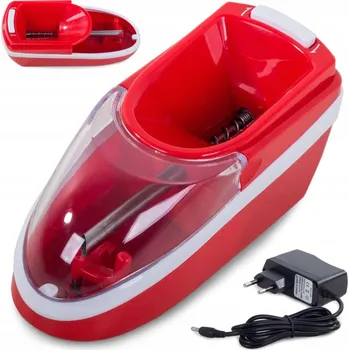 Gadget dobirkov.cz Elektrická plnička cigaret, elektrický automat na cigarety, červená