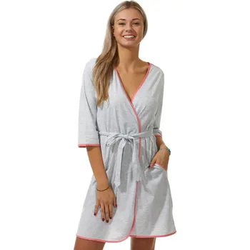 Dámský župan Župan pro ženy či dívky 1g0370 šedá 3xl