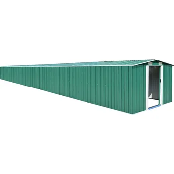 Zahradní domek vidaXL Marketos Zahradní domek zelený 257x990x181 cm pozinkovaná ocel