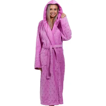 Dámský župan Lila, světle fialový luxusní dlouhý župan pro ženu z extra froté LABYRINT 1ZF3019 fialová xxl