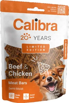 Pamlsek pro psa Calibra Dog Limited Edition Beef & Chicken Bars 80 g