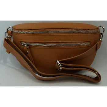 Vere Pelle Kožená dámská ledvinka rezavá Barva: Rezavá