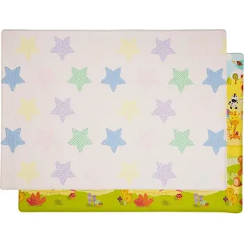 Hračka pro kojence LALALU oboustranná hrací podložka 200x140cm Happy Birthday