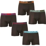 5PACK pánské boxerky Gianvaglia černé (GVG-5010) L Možnost vrácení zboží ZDARMA do 120 dnů!