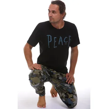 Pánské pyžamo Pyžamo pro muže luxusní 1P1186 černá xl