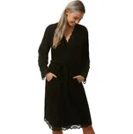 Flísový župan dámský 1G0380 černá 2xl