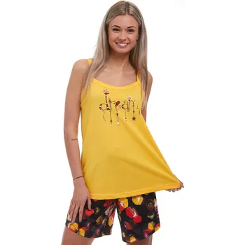 Dámské pyžamo Dámské pyžamo letní model 1B1284 žlutá 3xl