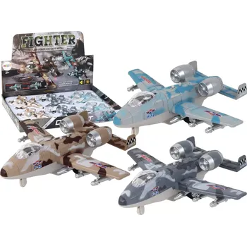 autíčko Lean Toys Poháněné stíhací letadlo Moro Military Jet