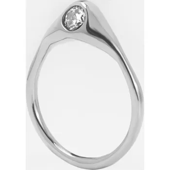 Prsten Eliška Lhotská Jewellery TAHOE Stříbrný prsten Maroni s kamínkem Ag 925/1000