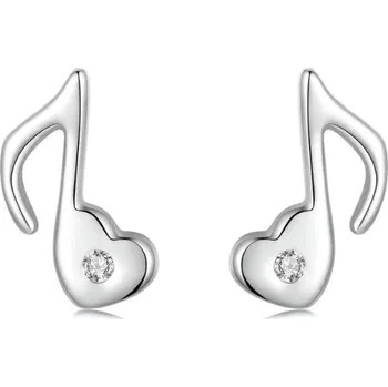 Náušnice For Silver Náušnice Hudební Nota - Stříbro 925