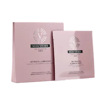 Lubrikační gel Miss Vivien Balíček 3 jednorázových lubrikačních gelů Strawbery & Cream