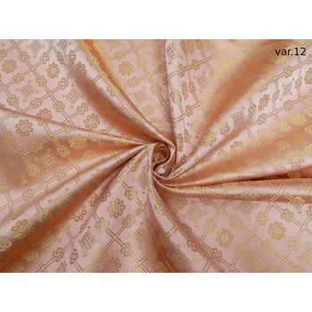 HEDVA ČESKÝ BROKÁT Luxusní brokát 160 51324 KOSOČTVEREC S ROZETAMI lososová | 12