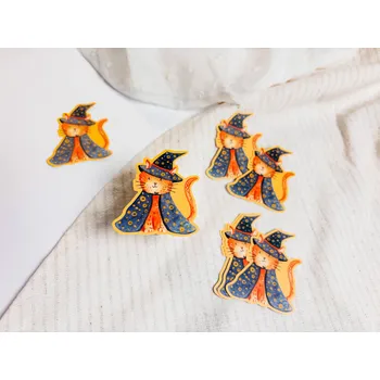 Samolepící dekorace ePiPí Samolepka - Kočka čarodějka