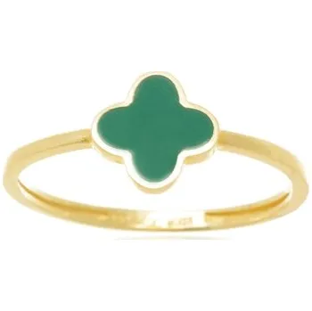 Prsten Dámský prsten ze žlutého zlata čtyřlístek PR0741F + DÁREK ZDARMA