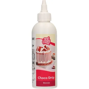 Poleva Čokoládová poleva bronzová čokoláda - FunCakes Choco Drip Bronze 180 g