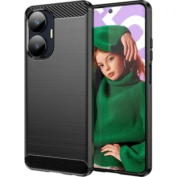 Pouzdro na mobilní telefon Techsuit Kryt Realme C55, Armored Carbon black