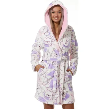 Dámský župan Dámský župan huňatý komfort Méďové 1Z1021 fialová xxl