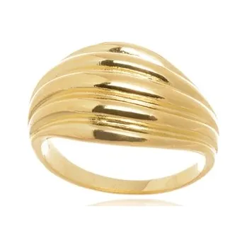 Prsten Dámský stříbrný zlacený prsten STRP0600F