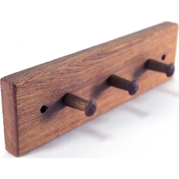 Věšák Dubový věšák -3 háčky