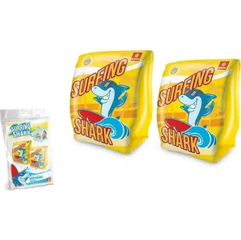 Mondo Rukávky nafukovací SURFING SHARK žlutá
