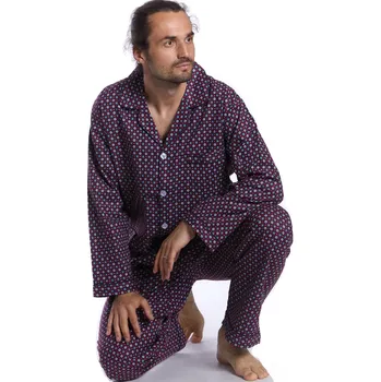 Pánské pyžamo 1P0454 vínová XXL