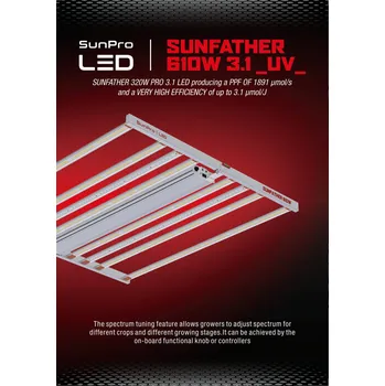 LED trubice Sunpro SUNFATHER 610W - 3.1 UV - LED