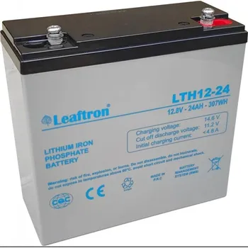 Záložní baterie akumulátor Leaftron LTH12-24 Lithium (12V/24Ah)