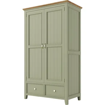 Komoda Provensálská skříň PROVENCE W6P policová olivová Barevné provedení: Olivová, Provedení: SLIM - šuplíky bez pojezdů