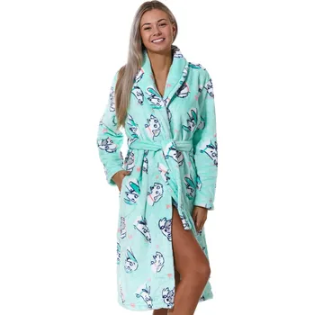 Dámský župan Těhotenský župan do porodnice, Pejsci 1Z1161 zelená l