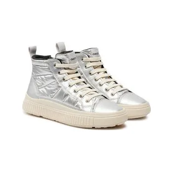 Dámské tenisky Sneakersy Geox J Laquinny Girl J46M3C 0LVNF C1007 S Stříbrná 37