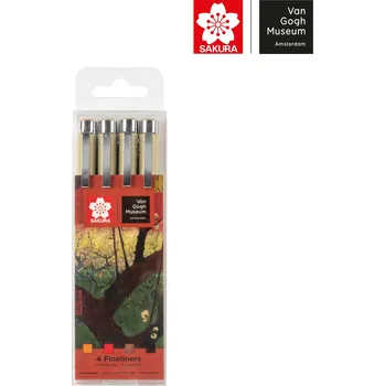 Kancelář Sakura Pigma Micron Fineliners Sada 4 technických fixů Van Gogh Museum