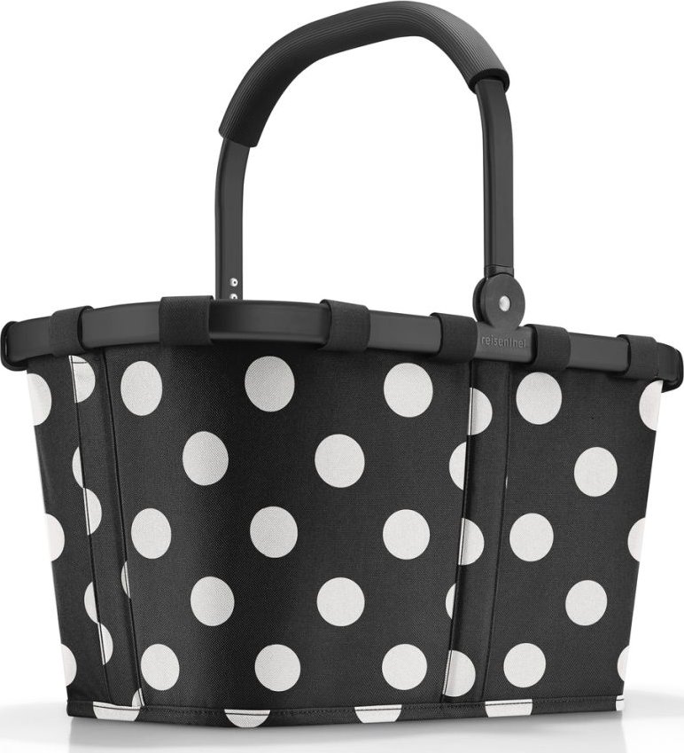 Reisenthel - nákupní košík CarryBag frame black/black Barva: Dots white