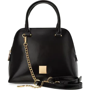 Kabelka Monnari malá aktovka klasická dámská kabelka kufr elegantní taška přes rameno - černá MONNARI 5905054521615