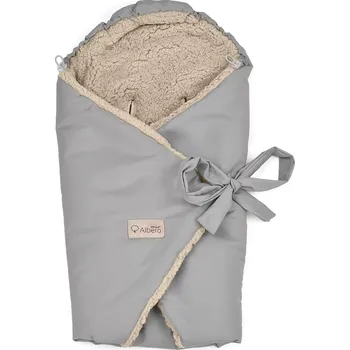 Potah na autosedačku Zimní zavinovací deka/ zavinovačka Albero s beránkem do autosedačky šedá (OTULFOTT3_100X100)