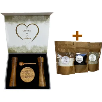 Dárková sada - DŘEVĚNÉ MLÝNKY a SLÁNKA