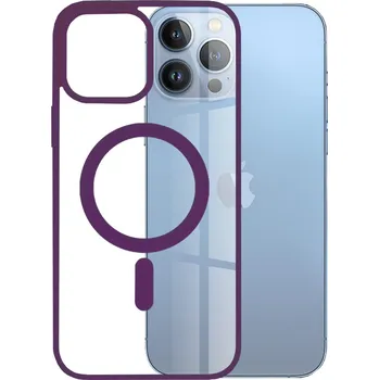 Pouzdro na mobilní telefon Kryt iPhone 13 Pro Max, Techsuit - MagSafe Pro, fialový